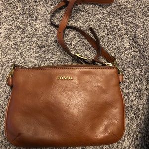 Brown Fossil Crossbody Bag